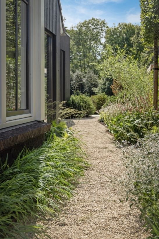 Pad langs huis